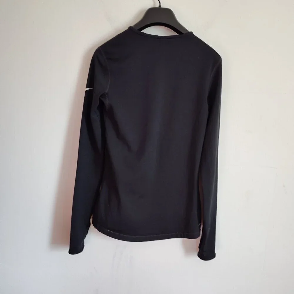 Ladies SZ M Nike Pro Black Dri-Fit Long- Sleeve Top
